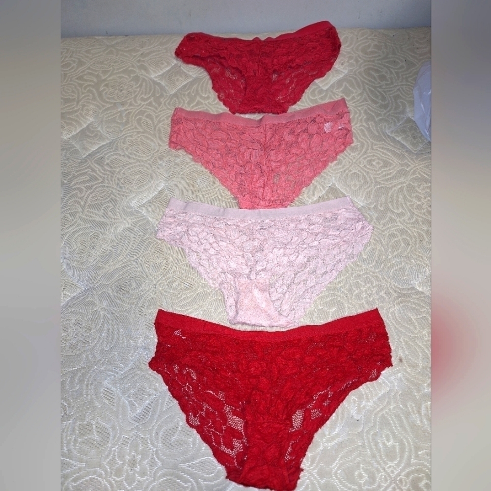 A bundle of Marilyn Monroe size large lace panties. Sexy, intimate, underwear